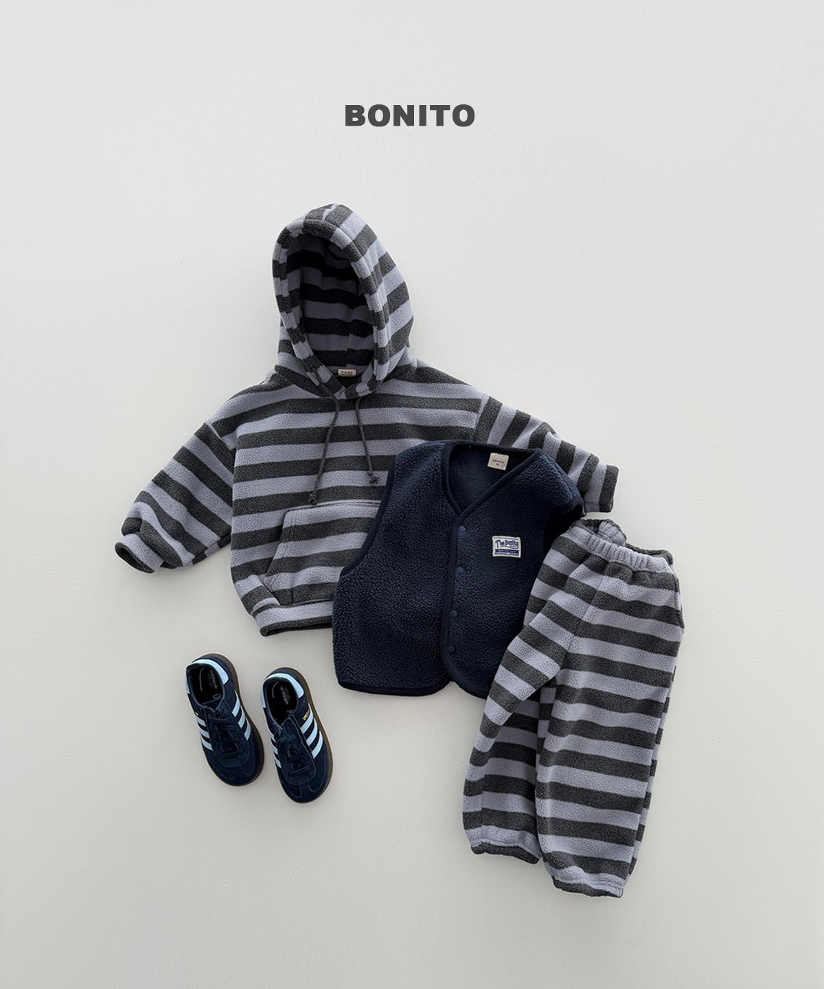 [PRE-ORDER] Bold Stripe Fleece Hoodie Sweatshirts