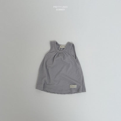 [PRE-ORDER] Shirring Sleeveless T-Shirts