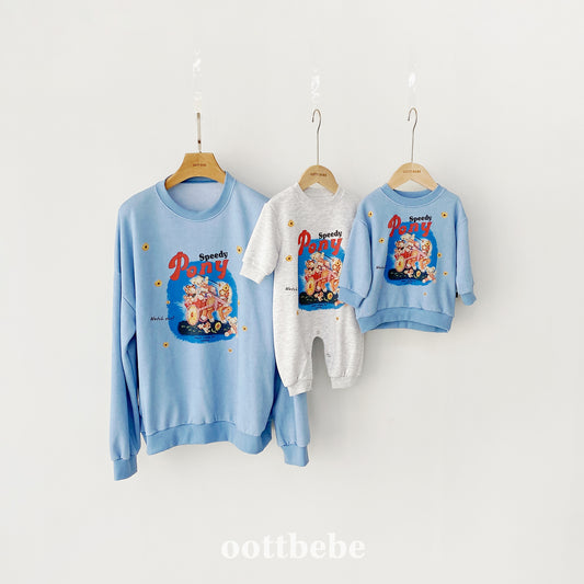 [PRE-ORDER] Pony Sweatshirts (Mom&Dad Couple)