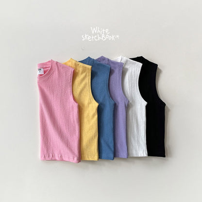 [PRE-ORDER] Over Fit Sleeveless T-Shirts