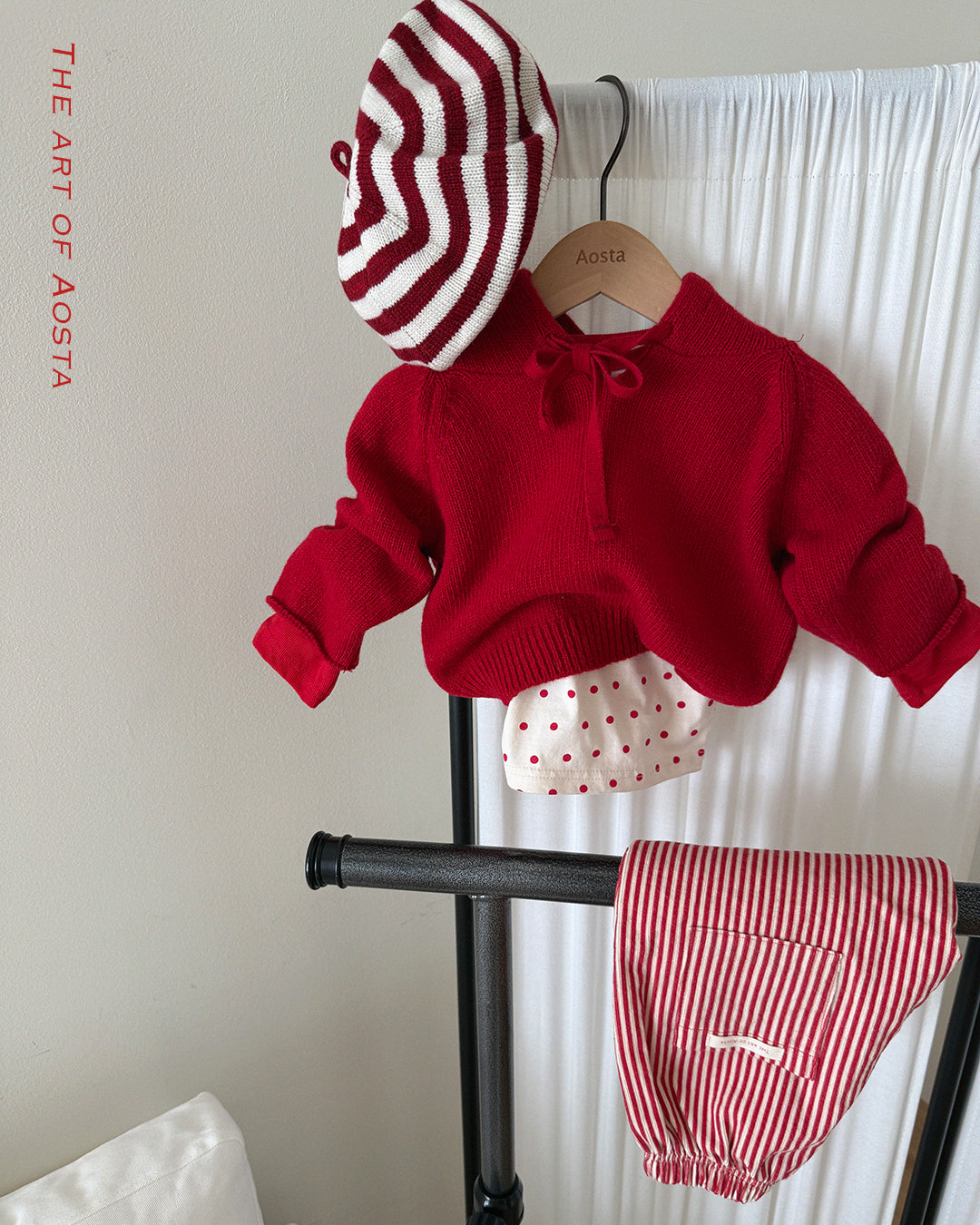 Louis Pants [Red/S(0-1yr), Red/L(2-3yr)]