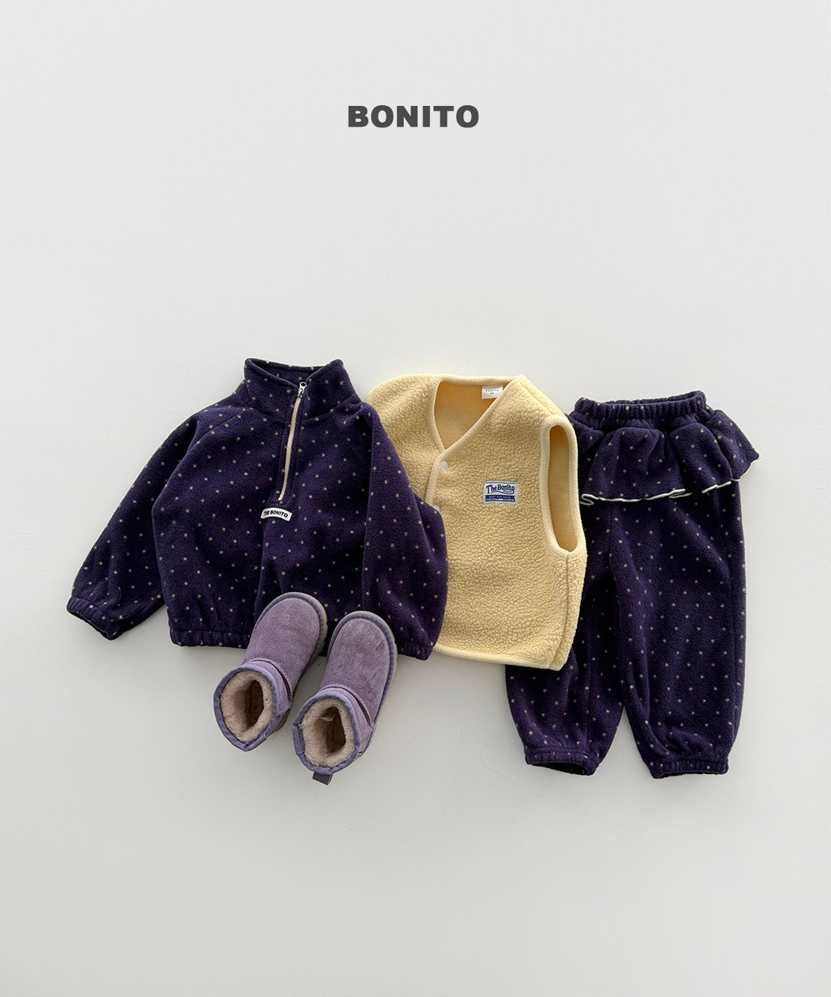 [PRE-ORDER] Dot Frill Top Bottom Set
