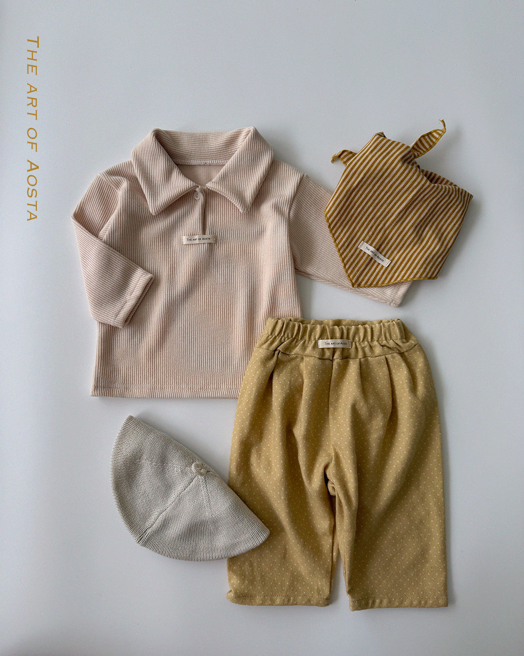 Mulmul Collar T-Shirts [Black/M(1-2yr)]