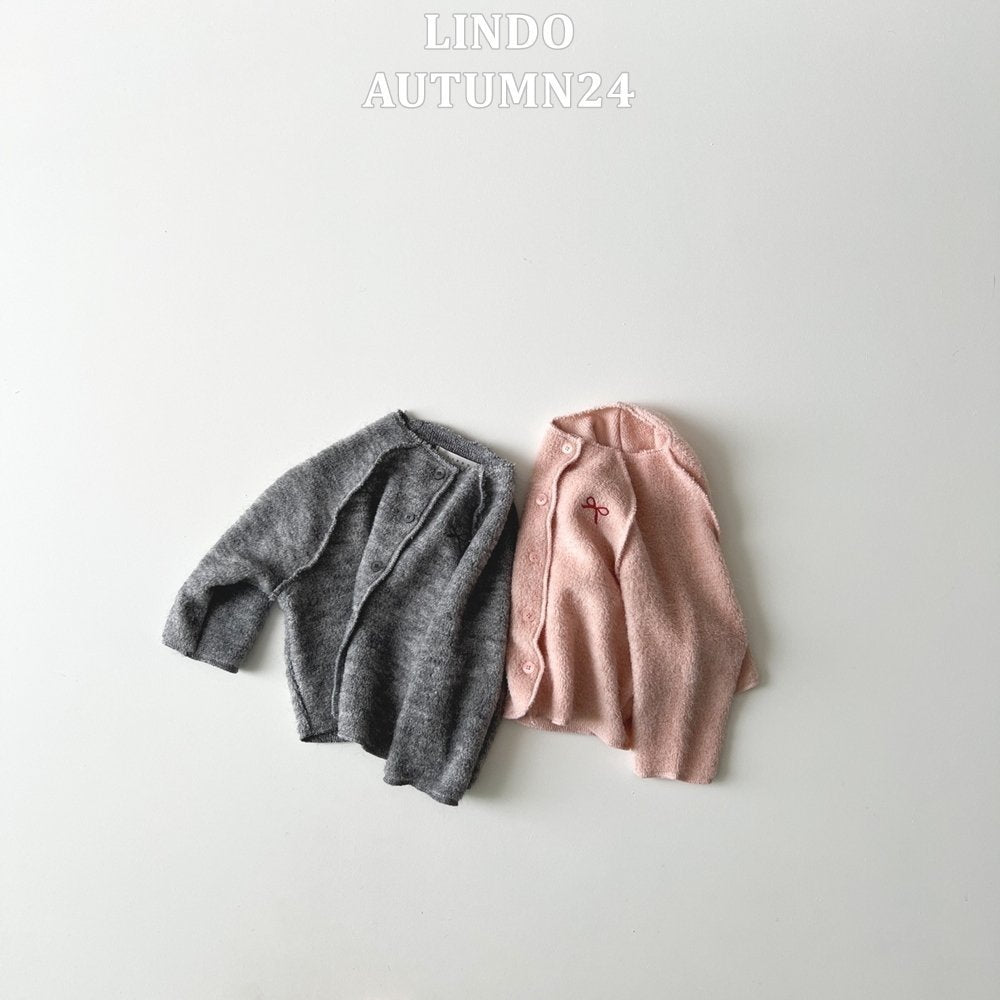 Mini Ribbon Cardigan [Pink/M(3-4yr)]