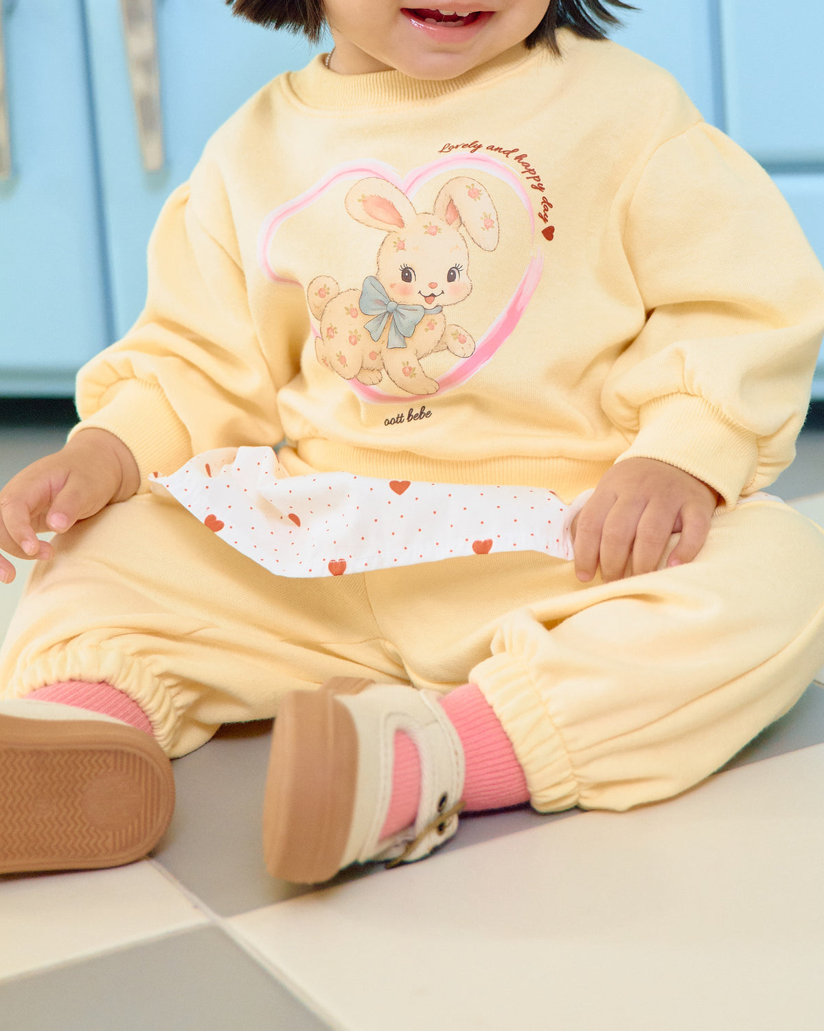 [PRE-ORDER] Cute Rabbit Top Bottom Set
