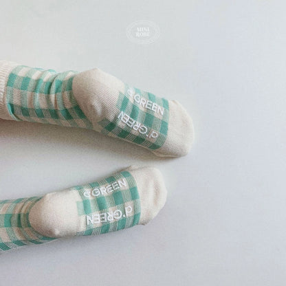 [PRE-ORDER] Natural Check Socks Set