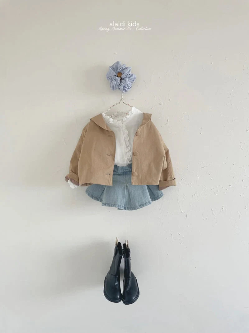 Sailor Collar Jacket [Light Pink/S(2-3yr)]