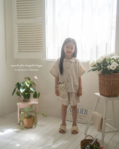 Vanilla Bean Top Bottom Set [Brown/M(3-4yr)]