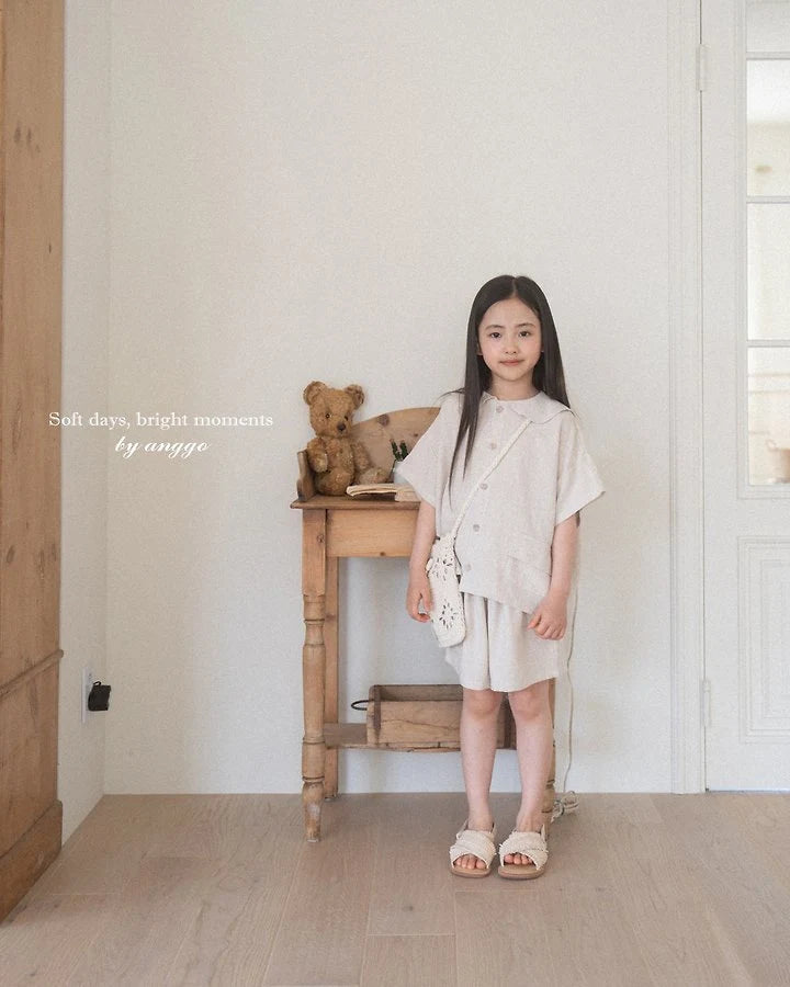 Vanilla Bean Top Bottom Set [Brown/M(3-4yr)]