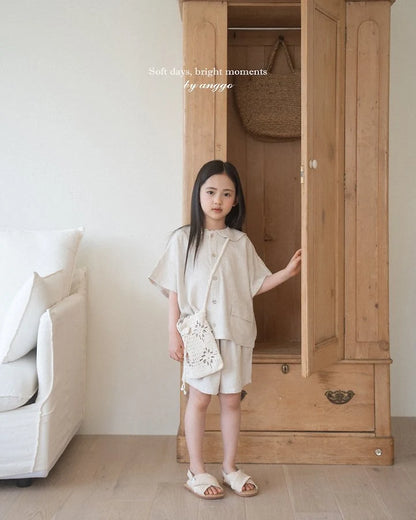 Vanilla Bean Top Bottom Set [Brown/M(3-4yr)]