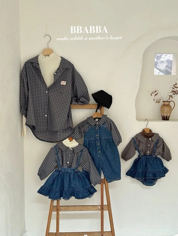 [PRE-ORDER] Pappaya Check Shirts (Mom Couple)