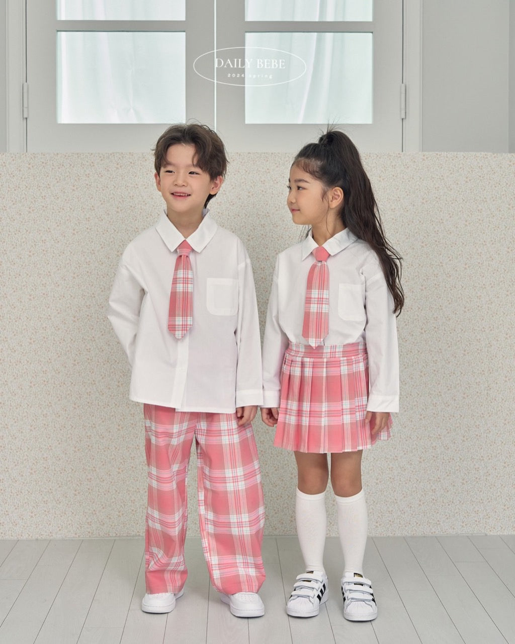 School Pants [Pink/JS(7-8yr)]