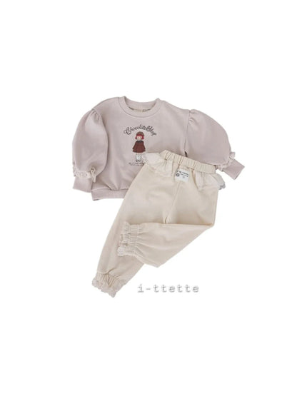 [PRE-ORDER] Beret Girl Lace Sweatshirts