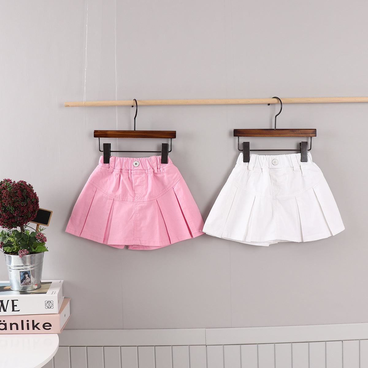 Cotton Span Skorts [Ivory/5/S(2-3yr)]