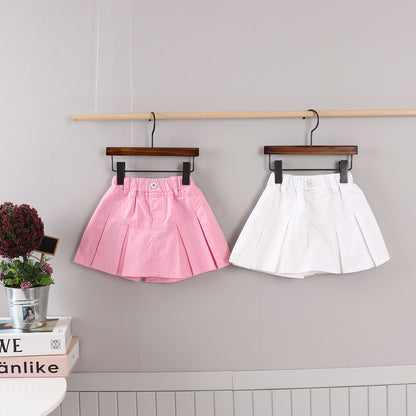 Cotton Span Skorts [Ivory/5/S(2-3yr)]