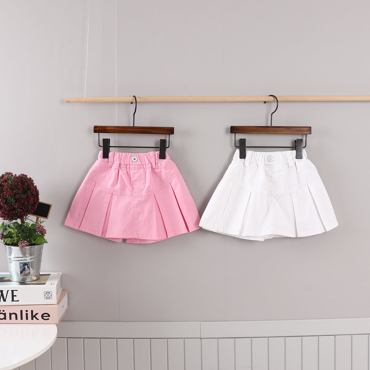 Cotton Span Skorts [Ivory/5/S(2-3yr)]