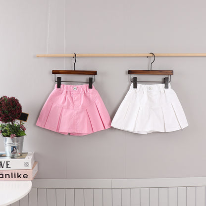 Cotton Span Skorts [Ivory/5/S(2-3yr)]