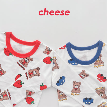 Friends Modal Home Wear Set [Heart/130/XL(6-7yr)]