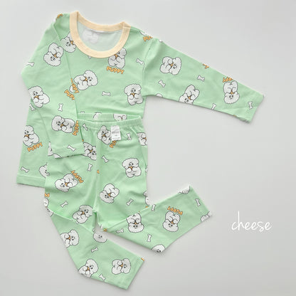 Friends Modal Home Wear Set [Heart/130/XL(6-7yr)]