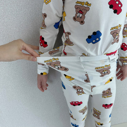 Friends Modal Home Wear Set [Heart/130/XL(6-7yr)]