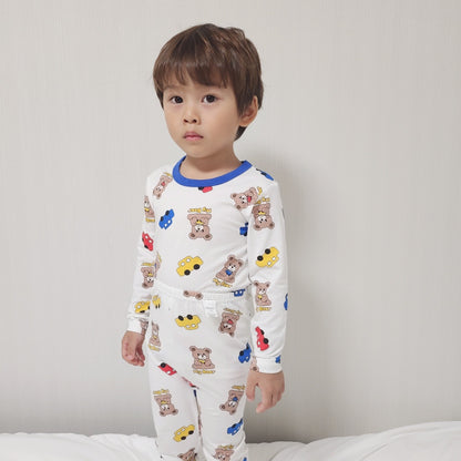 Friends Modal Home Wear Set [Heart/130/XL(6-7yr)]