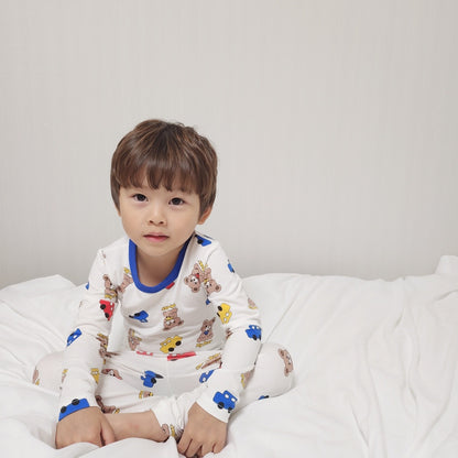 Friends Modal Home Wear Set [Heart/130/XL(6-7yr)]