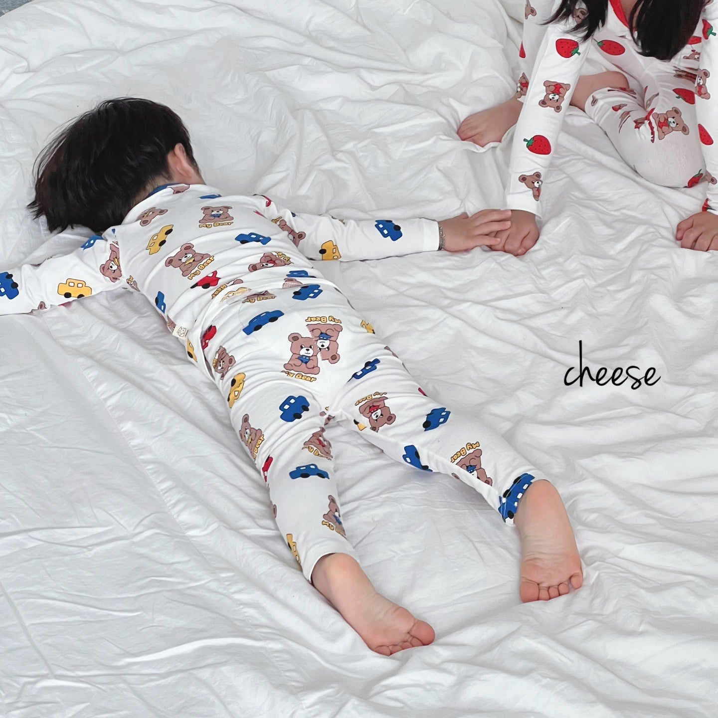 Friends Modal Home Wear Set [Heart/130/XL(6-7yr)]