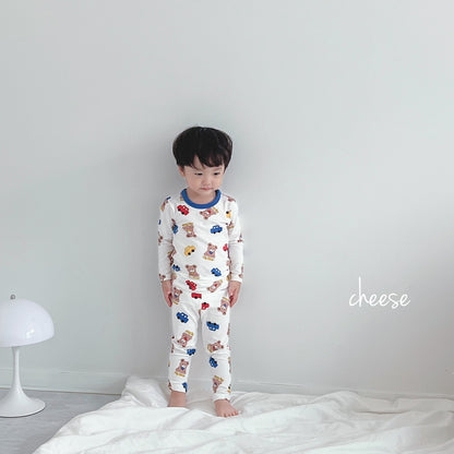 Friends Modal Home Wear Set [Heart/130/XL(6-7yr)]