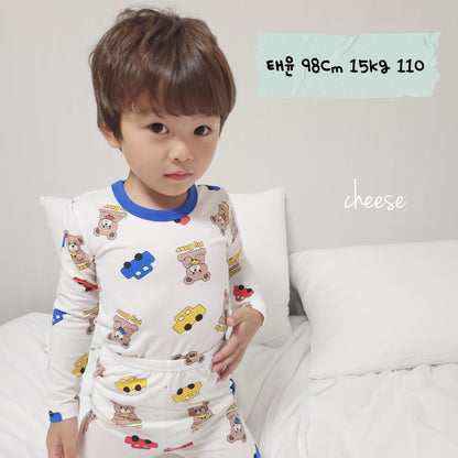 Friends Modal Home Wear Set [Heart/130/XL(6-7yr)]