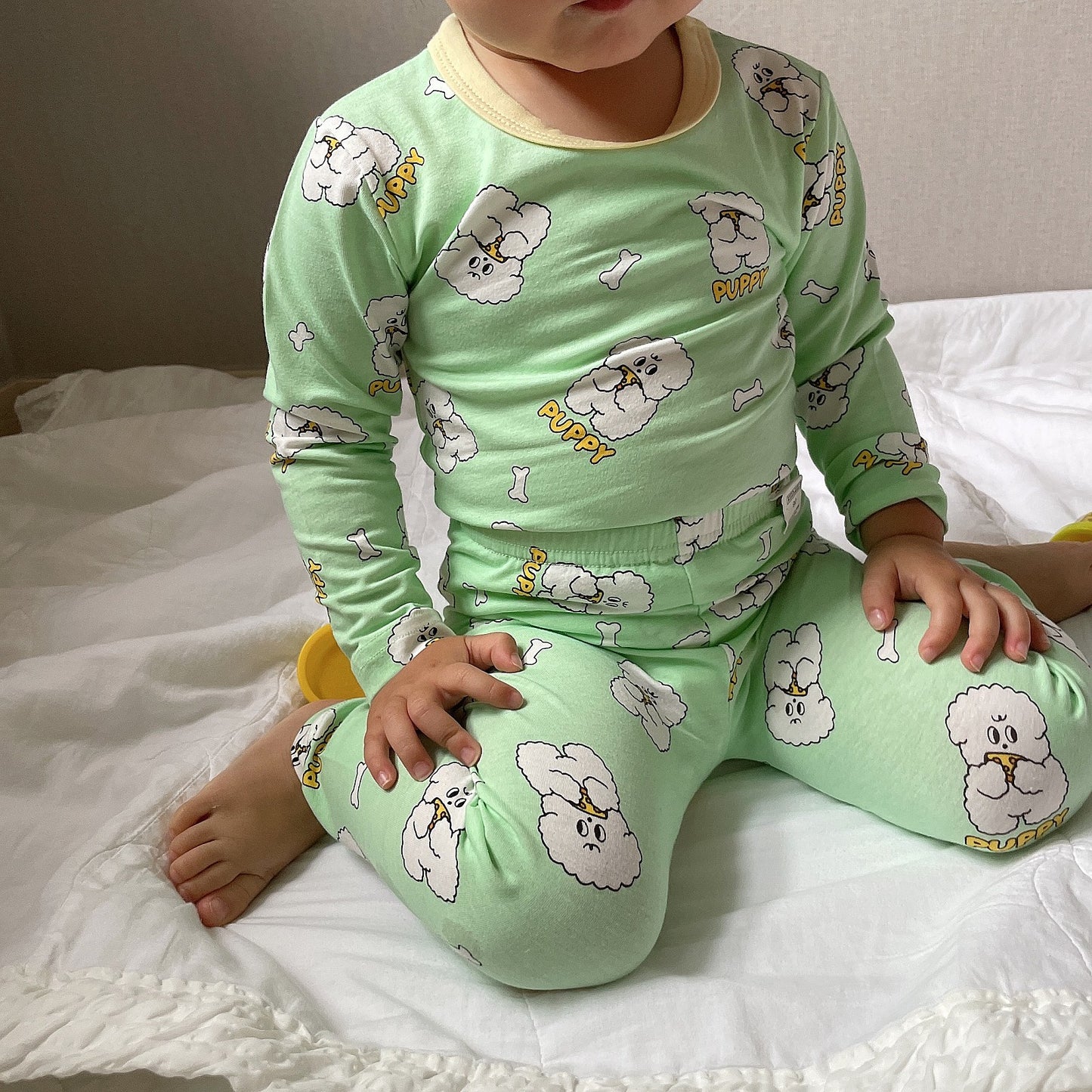 Friends Modal Home Wear Set [Heart/130/XL(6-7yr)]