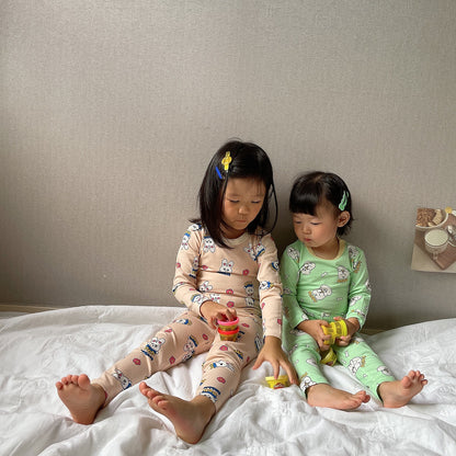Friends Modal Home Wear Set [Heart/130/XL(6-7yr)]