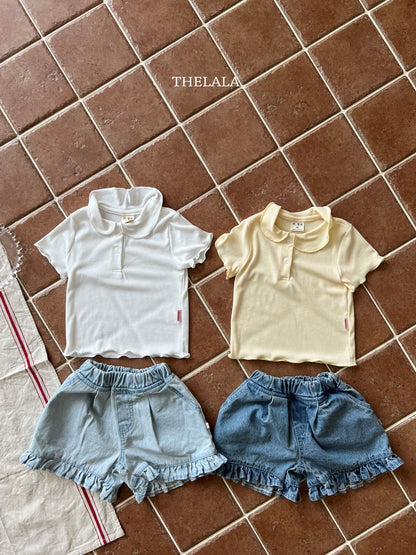 [PRE-ORDER] Frill Denim Shorts