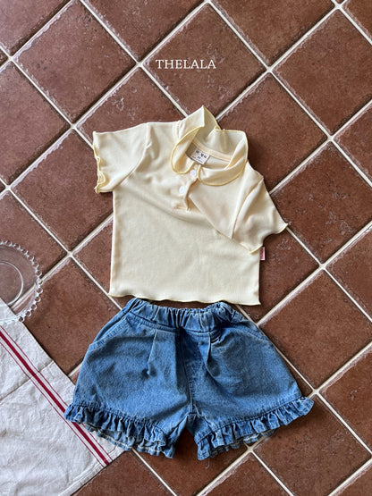 [PRE-ORDER] Frill Denim Shorts