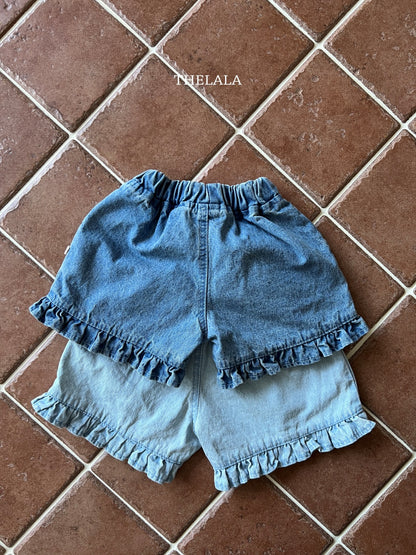 [PRE-ORDER] Frill Denim Shorts