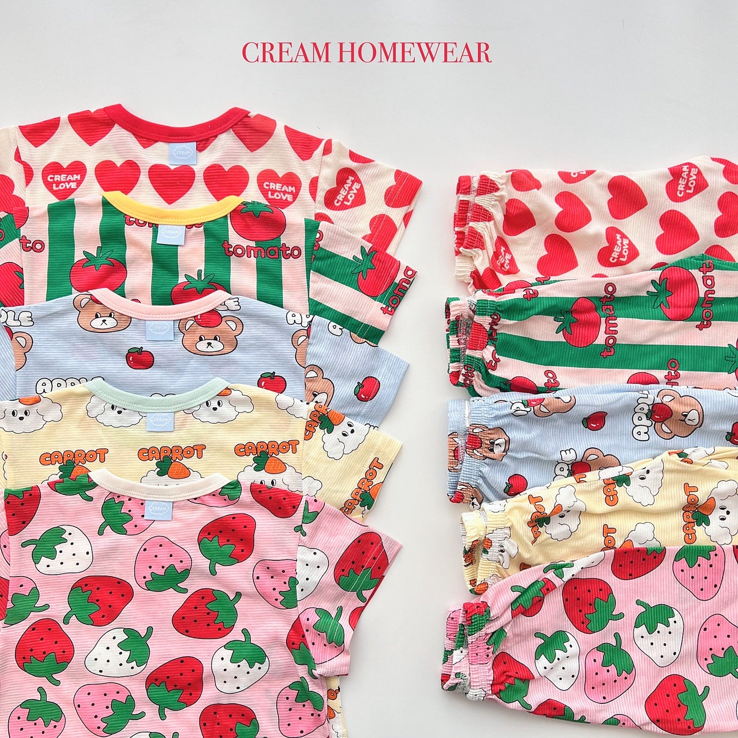 Summer Loose Fit Cotton Home Wear Set