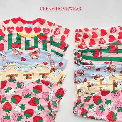 Summer Loose Fit Cotton Home Wear Set