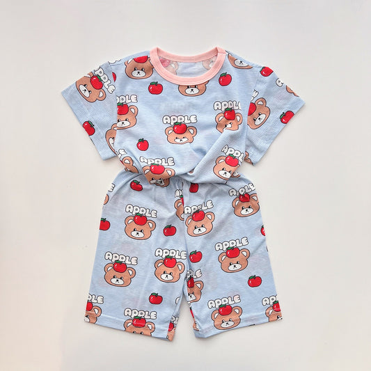 Summer Loose Fit Cotton Home Wear Set