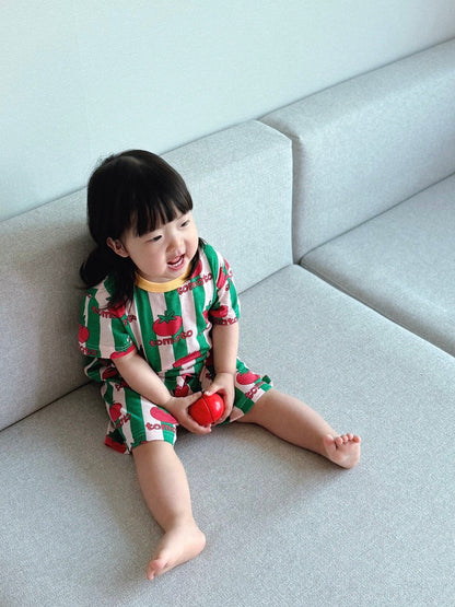 Summer Loose Fit Cotton Home Wear Set