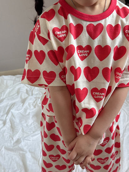Summer Loose Fit Cotton Home Wear Set