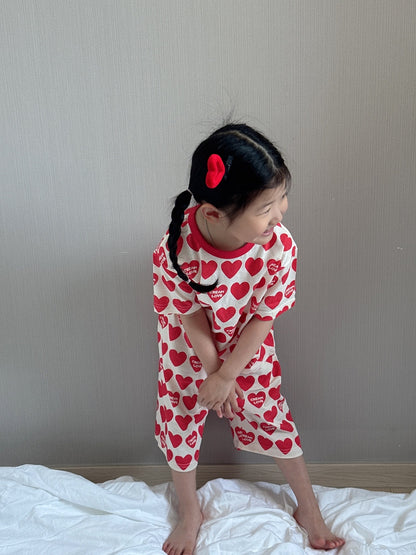 Summer Loose Fit Cotton Home Wear Set