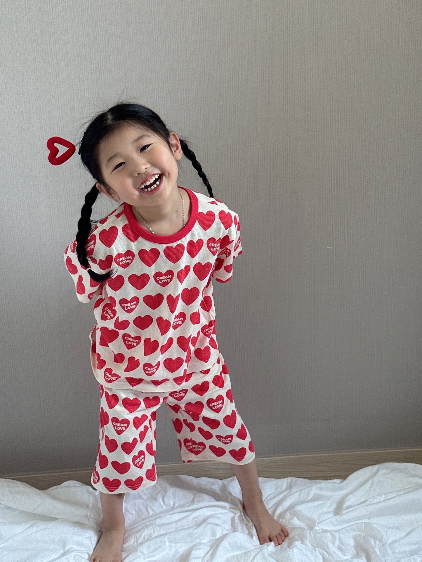 Summer Loose Fit Cotton Home Wear Set