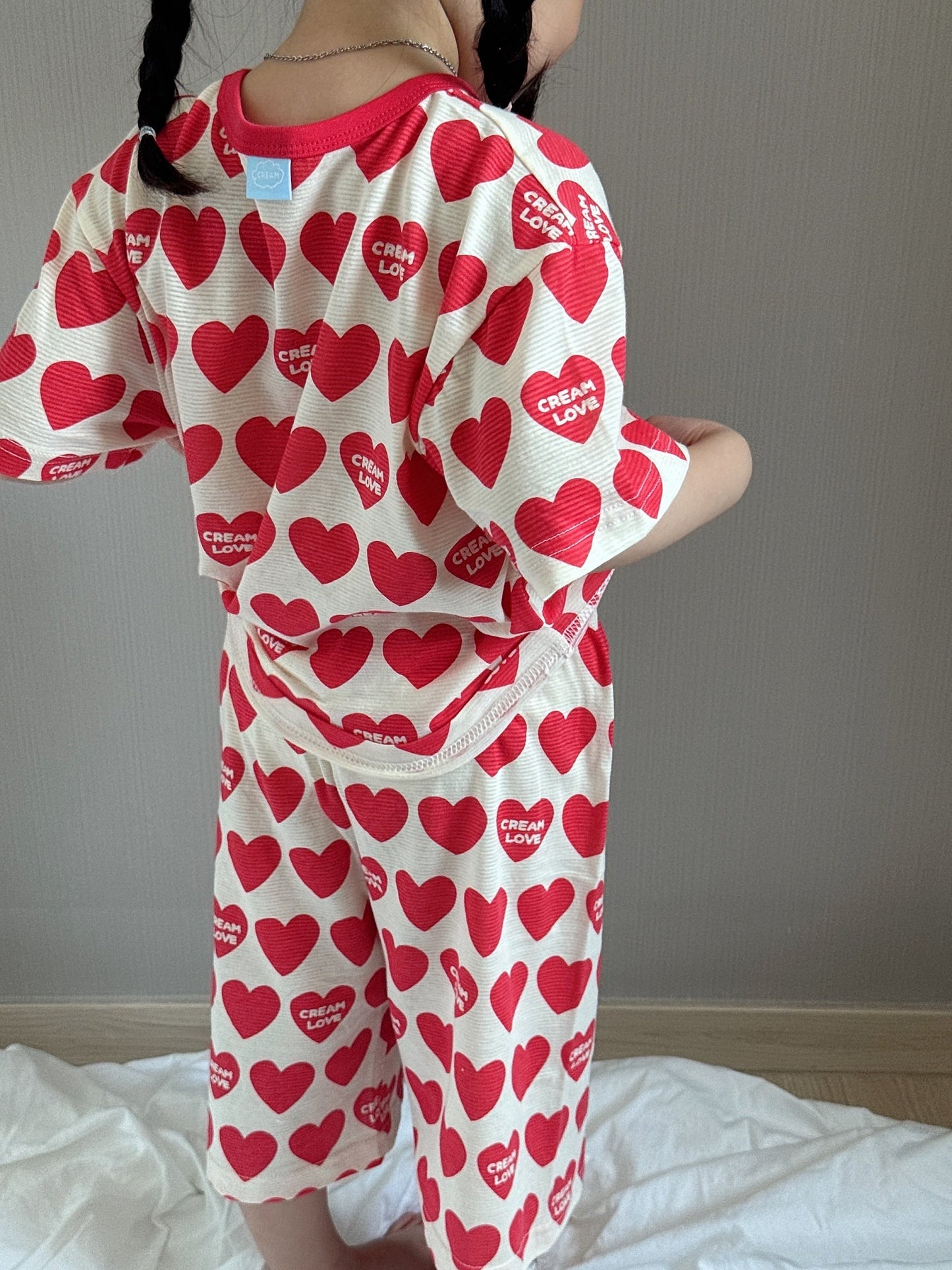 Summer Loose Fit Cotton Home Wear Set