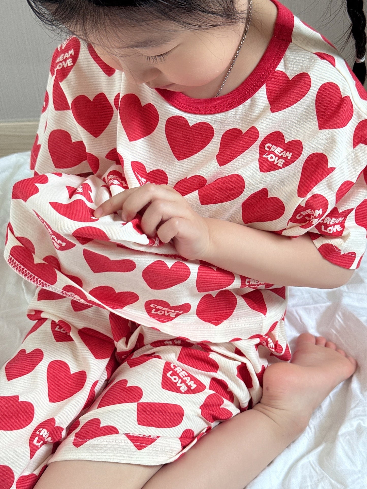 Summer Loose Fit Cotton Home Wear Set