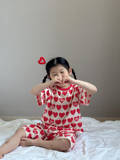 Summer Loose Fit Cotton Home Wear Set
