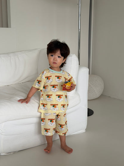 Summer Loose Fit Cotton Home Wear Set
