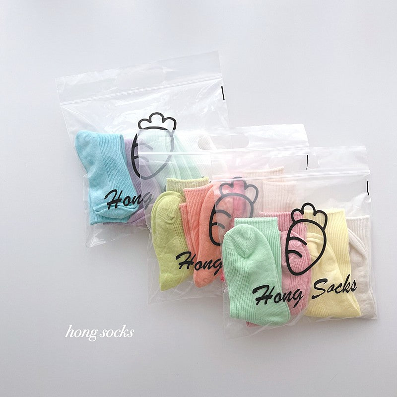 Hong Socks Set [Lemon Candy Set/XL(7-10yr/200-220mm)]
