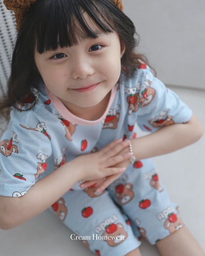 Summer Loose Fit Cotton Home Wear Set