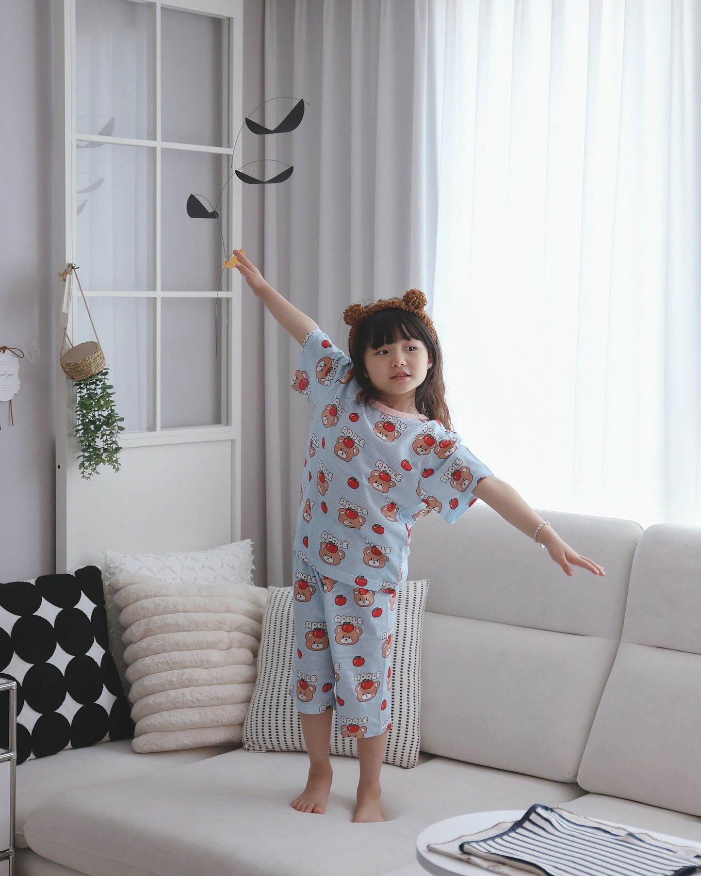 Summer Loose Fit Cotton Home Wear Set