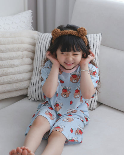 Summer Loose Fit Cotton Home Wear Set