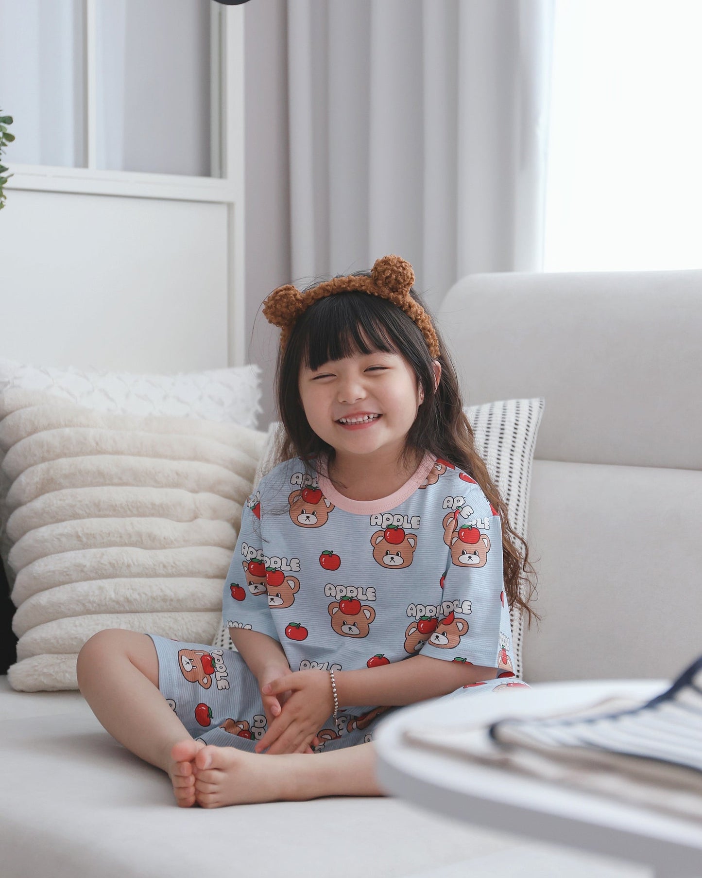 Summer Loose Fit Cotton Home Wear Set